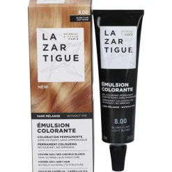 Lazartigue Emulsion Colorante 8.00 Blond Clair per Capelli Bianchi Tubo da 60 ml