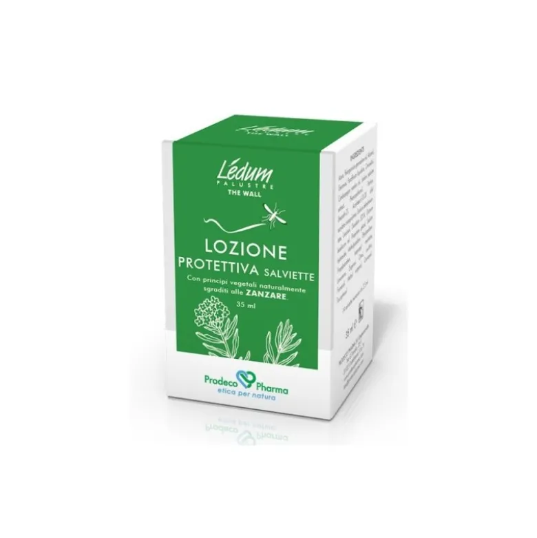 Ledum The Wall Lozione Protettiva Salviette per Protezione 14 Salviette Monouso