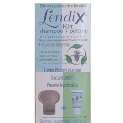 Lendix Kit Shampoo per Pediculosi con Pettine Antipidocchi 150ml