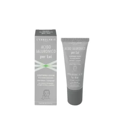 L'Erbolario Acido Ialuronico Per Lui Contorno Occhi Uomo, gel idratante e tonificante per sguardo fresco, 15ml