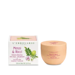 L'Erbolario Capelli Mossi&Ricci Balsamo Anti-crespo per Ricci Definiti Vasetto 150 ml