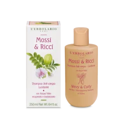 L'Erbolario Capelli Mossi&Ricci Shampoo Anti-crespo Lucidante per Ricci Perfetti 250ml