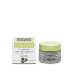 L'Erbolario Crema Viso Per Pelli Impure, sebonormalizzante per pelle grassa, 30 ml