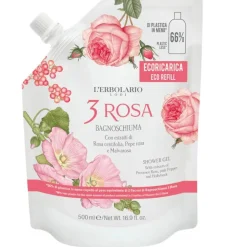 L'Erbolario Ecoricarica3 RosaBagnoschiuma per il Corpo 500ml