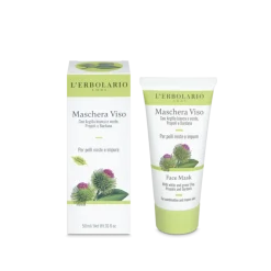 L'Erbolario Maschera Viso Per Pelli Miste e Impure, purificante e seboequilibrante, tubo da 50 ml