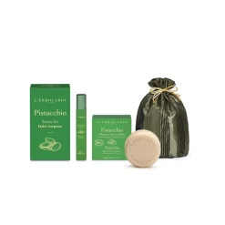 L'Erbolario Pistacchio Beauty Kit Dolci Sorprese Profumo 10 ml e Shampoo Doccia Solido 60 g