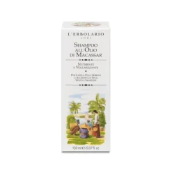 L'Erbolario Shampoo Olio Macassar Nutriente Volumizzante per Capelli Sottili 150 ml