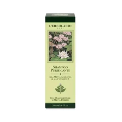L'Erbolario Shampoo Purificante Menta e Vitamina E per Capelli Freschi e Puliti 200 ml