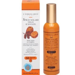 L'Erbolario Spray Solare Velo D'estate per Viso e Corpo SPF50 100ml