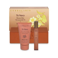 L'Erbolario Tè nero beauty box terrazze cofanetto idratante e profumato crema 75ml + profumo 10ml