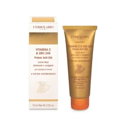 L'Erbolario Vitamina C e Oro 24 K Crema Mani Nutriente e Schiarente 75 ml