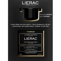 Lierac Premium The Voluptueuse Cream Crema Viso Antietà e Antirughe 50ml + Ricarica