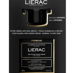 Lierac Premium The Voluptueuse Cream Crema Viso Antietà e Antirughe 50ml + Ricarica