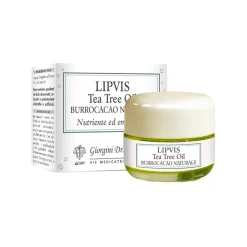 Lipvis Tea Tree Oil Burrocacao Naturale per Labbra Secche e Screpolate Tubo da 15ml