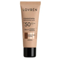Lovren Fondotinta SPF 50 Tonalità Medium Illuminante Coprenza Modulabile 25 ml