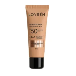 Lovren Fondotinta SPF 50 Tonalità Tan Illuminante Coprenza Modulabile 25 ml