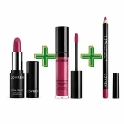 Lovren Iconic Pink Cofanetto Makeup Natale 2026 Trio Labbra Rossetto Cramy + Matita Labbra + Rossetto Liquido