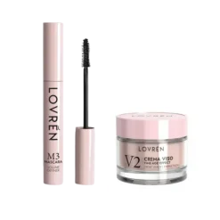 Lovren Mini-Size Box con M3 Mascara Nero 5ml + V2 Crema Viso 15ml