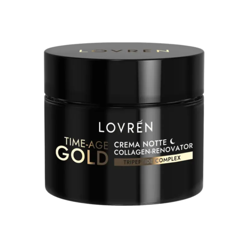 Lovren Time Age Gold Crema Viso Notte Azione Antietà e Antirughe 30ml