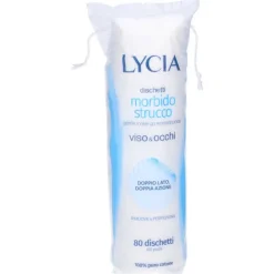 Lycia Dischetti di Cotone Struccanti Viso e Occhi 80 Pezzi