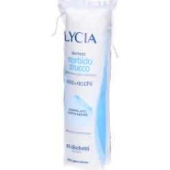 Lycia Dischetti di Cotone Struccanti Viso e Occhi 80 Pezzi