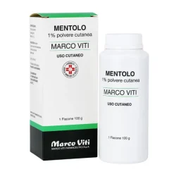 Marco Viti Polvere Fine Mentolo 1% per il Benessere Pelle 100 g