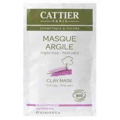 Maschera Monodose Argilla Rosa Aloe Vera Bio Cattier 12,5 ml