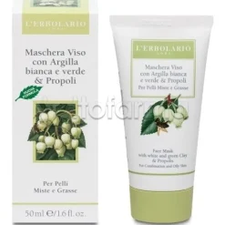 Maschera Viso All'argilla E Alla Propoli per Pelle Purificata 50ml