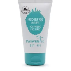 Maschera viso idratante PuraVida Bio Get Up! per Idratazione Notturna e Protezione 75ml