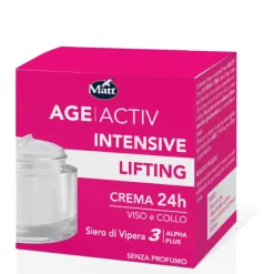 Matt Age Active Intensive Lifting Crema 24H Viso e Collo Siero Vipera antirughe 50ml