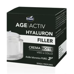 Matt Ageactiv Hyaluron Filler Crema Viso Notte Ristrutturante Antietà 50ml