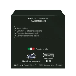 Matt Ageactiv Hyaluron Filler Crema Viso Notte Ristrutturante Antietà 50ml