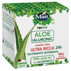 Matt Aloe Ialuronic Crema Viso Ultra Ricca e Nutriente 24 Ore 50ml