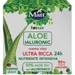 Matt Aloe Ialuronic Crema Viso Ultra Ricca e Nutriente 24 Ore 50ml