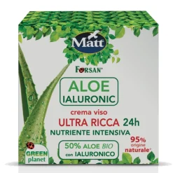Matt Aloe Ialuronic Crema Viso Ultra Ricca e Nutriente 24 Ore 50ml