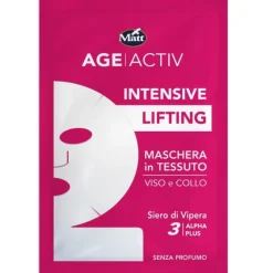 Matt Intensive Lifting Maschera Antietà Tessuto Viso e Collo Siero Vipera 1 Pezzo