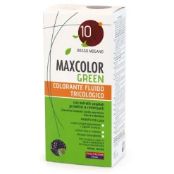 Maxcolor Green 10 Rosso Mogano Colorante Fluido Kit 90 ml