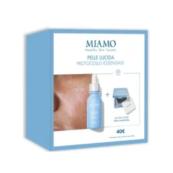 Miamo Cofanetto Protocollo Pelle Lucida Gel Non Oleoso 30 ml + Veline Assorbi Sebo 100 Veline