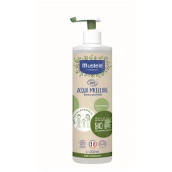 Mustela Acqua Micellare Biologico Detergente Viso e Zona Pannolino 400ml