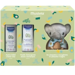 Mustela Cofanetto Koala Detergente Delicato 200 ml + Crema Viso 40 ml + 1 Peluche Koala