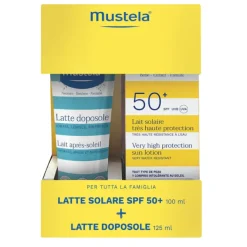 Mustela Latte Solare SPF50+ Viso Bambini 100ml + Doposole 125ml
