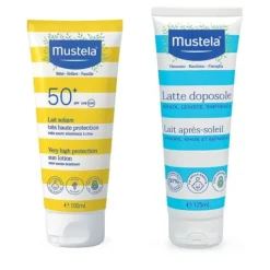 Mustela Latte Solare SPF50+ Viso Bambini 100ml + Doposole 125ml