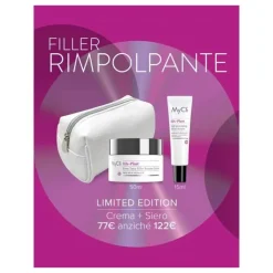 Mycli Pochette HA-Plast Routine Rimpolpante Viso Natale per Pelle Compatta e Idratata siero 15ml + crema 50ml