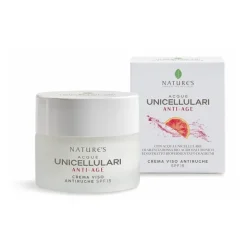Nature's Acque Unicellulari Crema Viso Antirughe SPF15 per Pelle Rassodata 50 ml