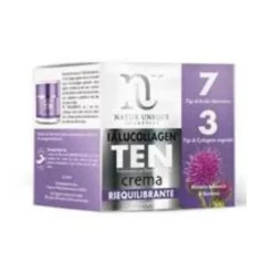 Natur Unique Ialucollagen Ten Crema Viso Riequilibrante per Idratazione e Pelle Equilibrata 50ml