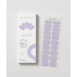 Ne Beauty Orchidea UV 20 Strips per Manicure Fai da Te Lilla Chiaro 20 Strisce