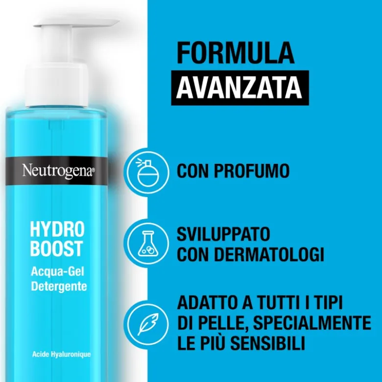 Neutrogena Acqua Gel Detergente Viso Idratante 200 ml