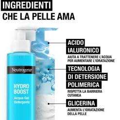 Neutrogena Acqua Gel Detergente Viso Idratante 200 ml