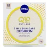 Nivea Q10 Plus Anti-Rughe 3 in 1 Cushion Light-Medium per Pelle Idratata e Uniforme 15ml