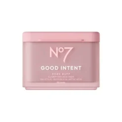 No7 Good Intent Pad Esfolianti per Pelle Luminosa e Uniforme 80 Dischetti Monouso